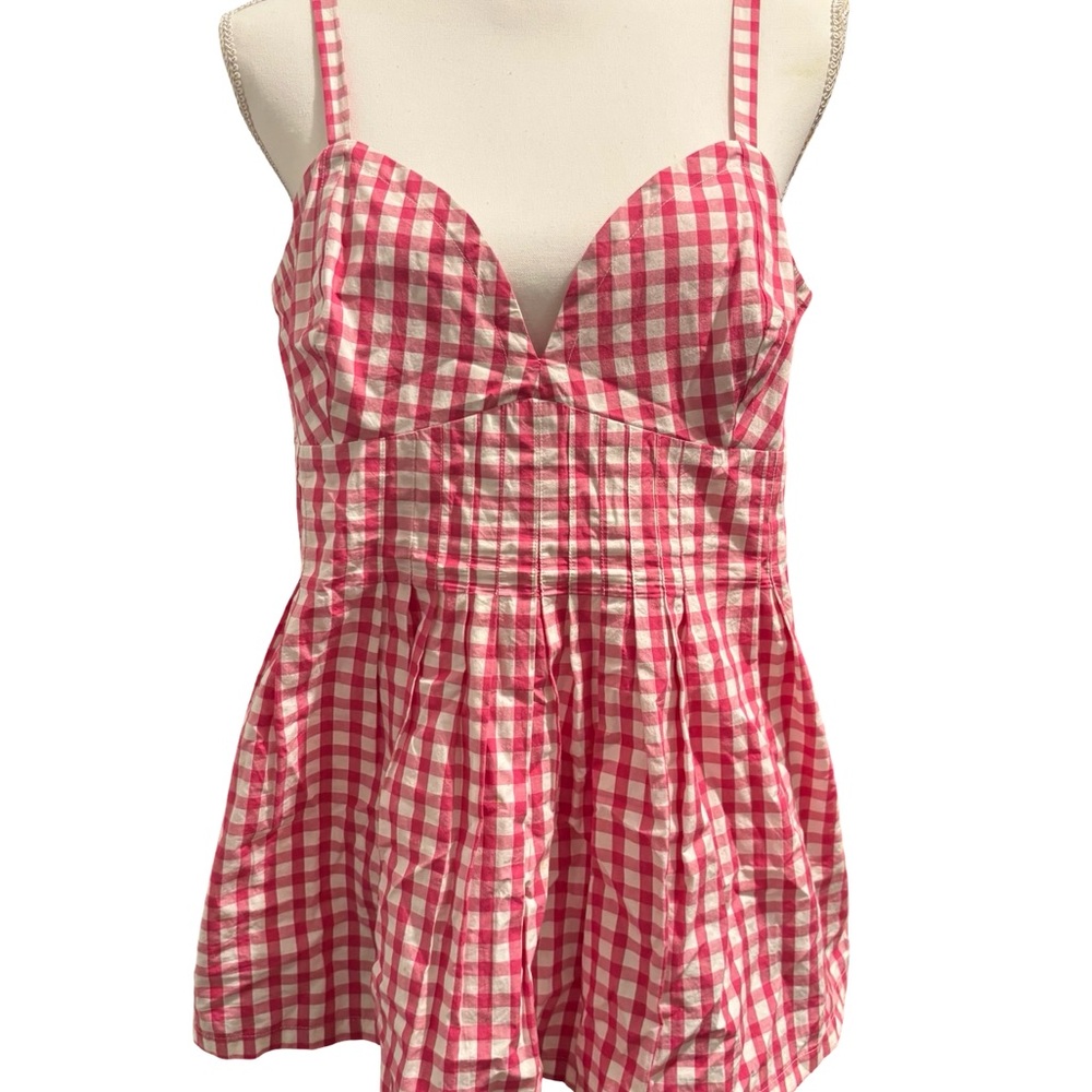 Burberry London Pink Checkered Tank Top Size 12